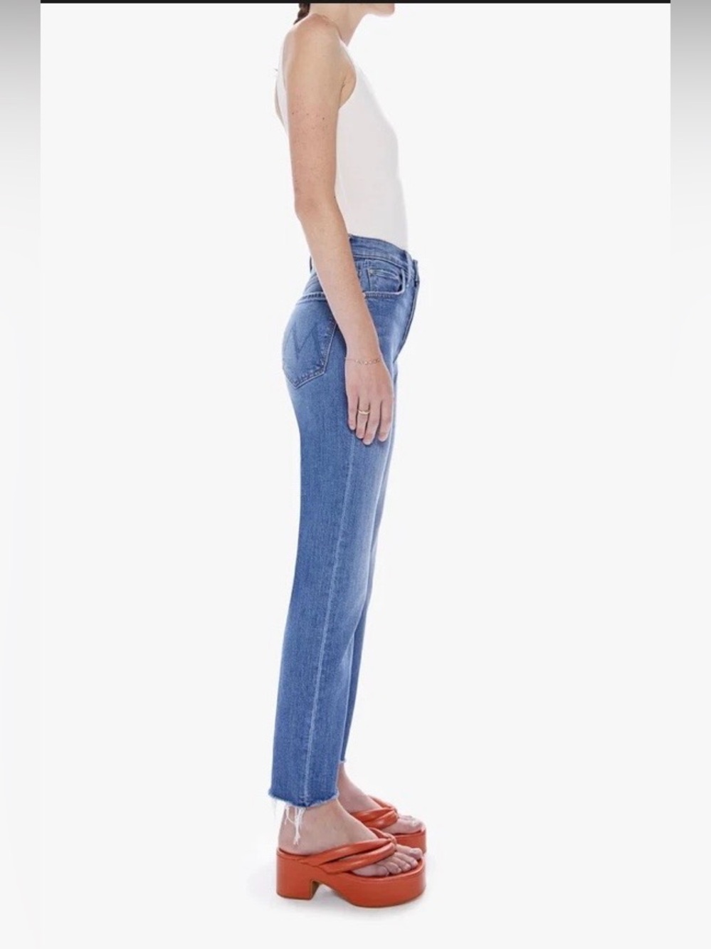 MOTHER Jeans The Tomcat Ankle Fray, size 33 - Picture 8 of 12